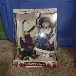 Collector’s Choice Limited Edition‎ Porcelain Doll – Girl with Birds & Birdhouse